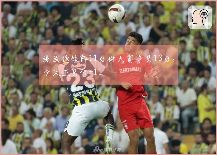 谢泼德缺阵11分钟火箭净负13分，今天正负值+11